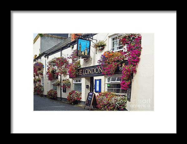 London Inn Framed Print featuring the photograph The London Inn, Padstow, Cornwall, England by David Birchall