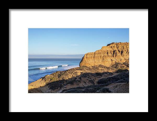 La Jolla Framed Print featuring the photograph The Lovely Cliffs Of Torrey Pines La Jolla Coast by Joseph S Giacalone
