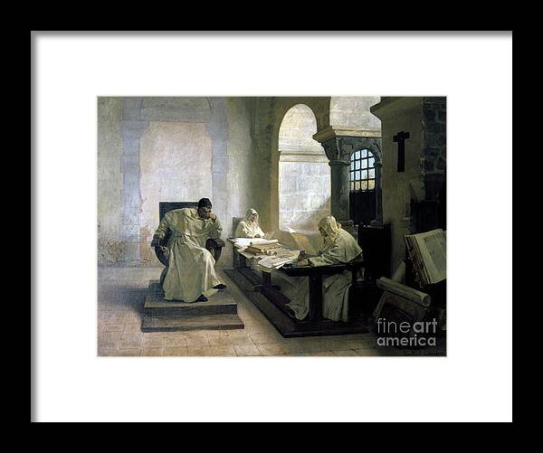 Working Framed Print featuring the drawing The Men Of The Inquisition, 1889 by Print Collector