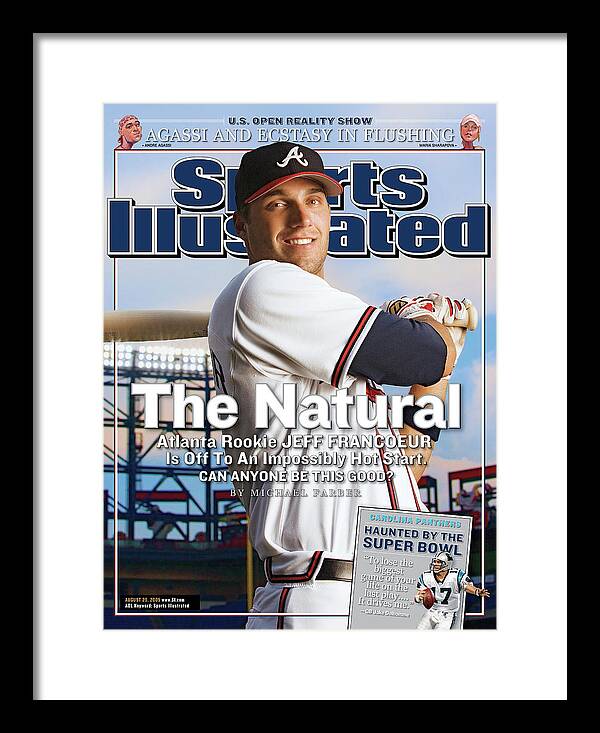 The Natural Atlanta Rookie Jeff Francoeur Is Off To An Sports Illustrated  Cover Framed Print