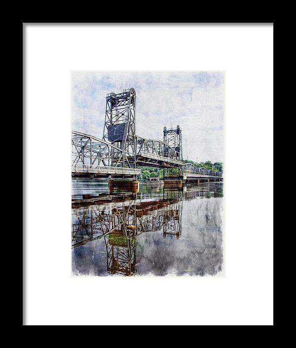 Stillwater Framed Print featuring the photograph The Old Lift Bridge by Tom Reynen
