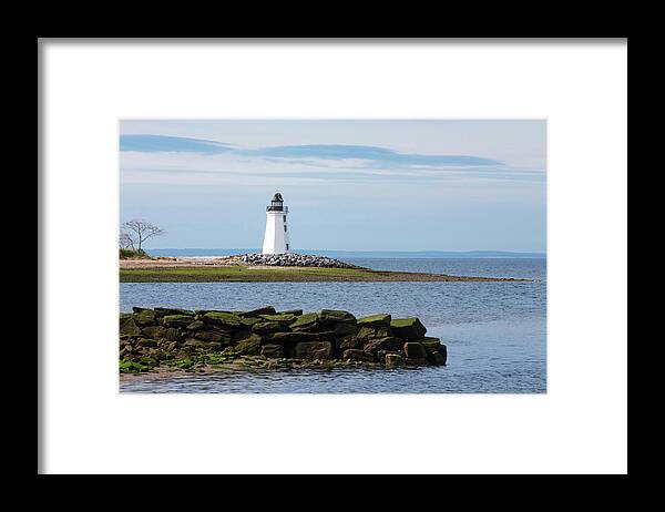 Bridgeports Lighthouse Framed Print featuring the photograph The Ospreys Home by Karol Livote