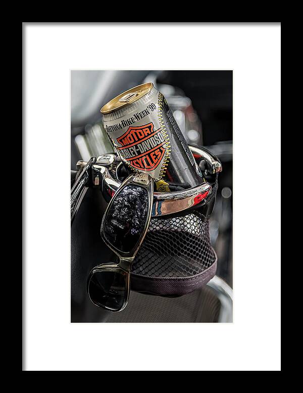 Motorcycle Framed Print featuring the photograph The Party's Not Over Yet by John Kirkland