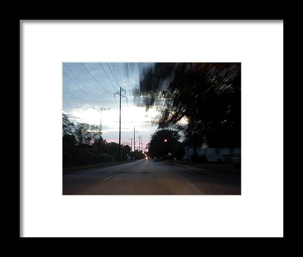 Motion Framed Print featuring the photograph The Passenger 03 by Joseph A Langley