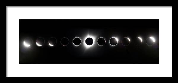 Solar Eclipse Framed Print featuring the photograph The Path Of Totality by Vadim Ianulionoc