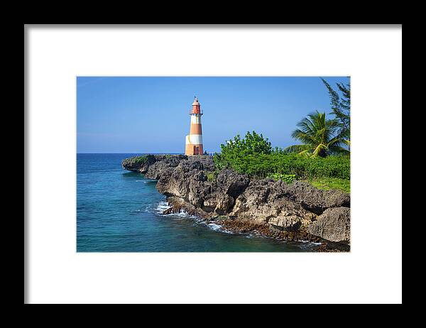 Tranquility Framed Print featuring the photograph The Picturesque Folly Point Lighthouse by Douglas Pearson