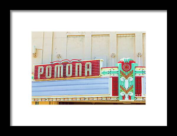 California Framed Print featuring the photograph The Pomona Fox Theatre by Lenore Locken