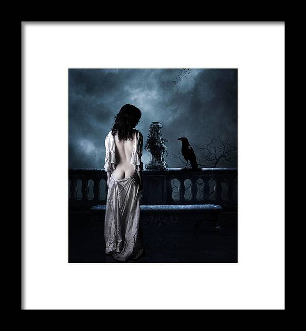 Gothic Framed Print featuring the photograph The Raven by Jake