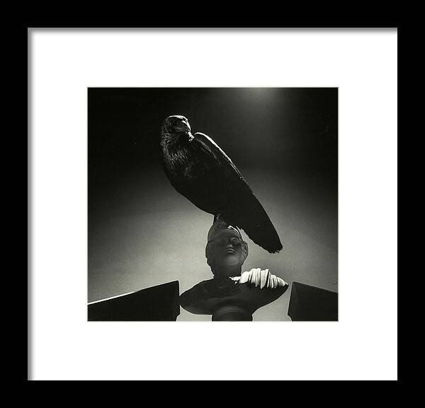 Edgar Allan Poe Framed Print featuring the photograph The Raven by Nina Leen