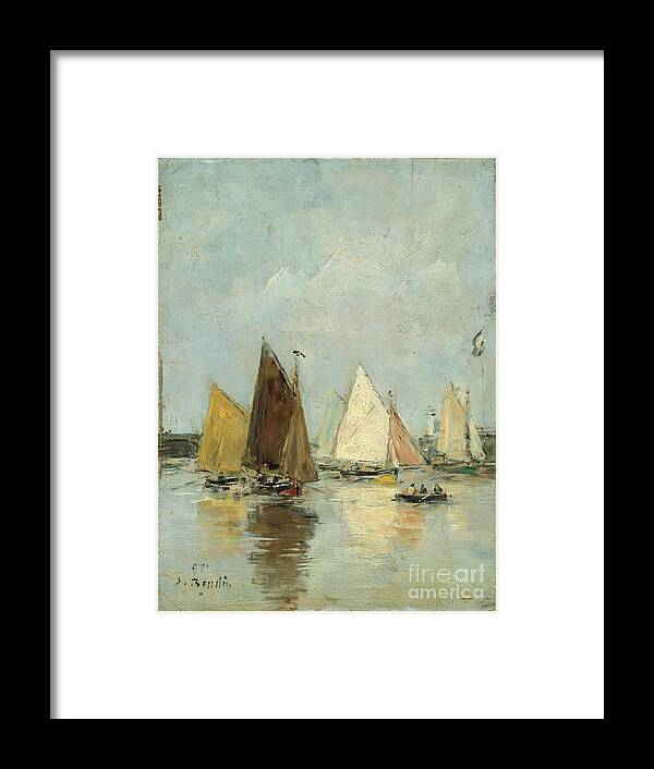 Oil Painting Framed Print featuring the drawing The Return Of The Boats, 1897 by Heritage Images