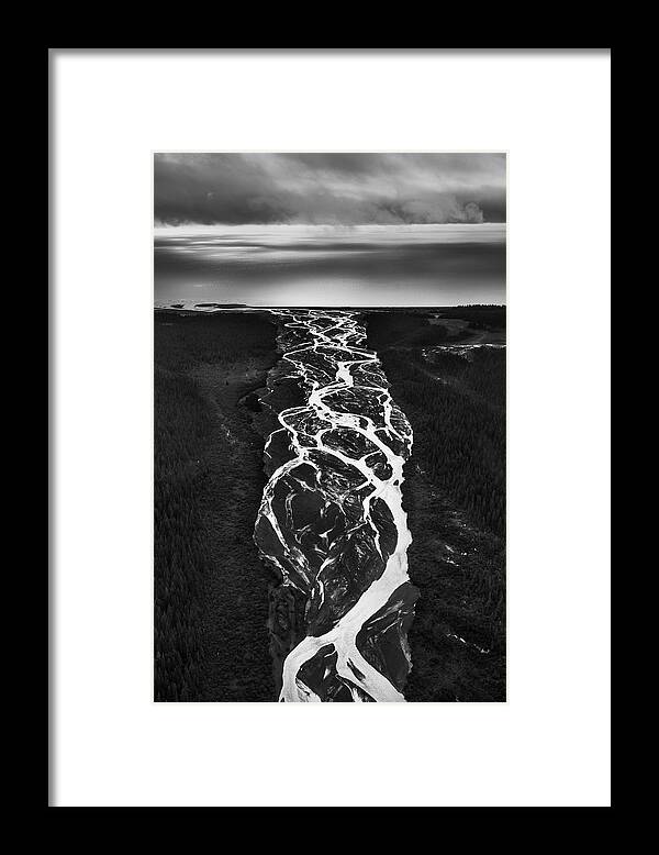 Landscape Framed Print featuring the photograph The River by Roberto Marchegiani