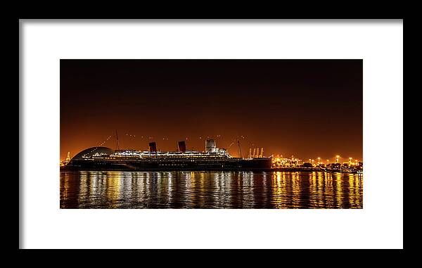 Queen Mary Framed Print featuring the photograph The RMS Queen Mary by Gene Parks