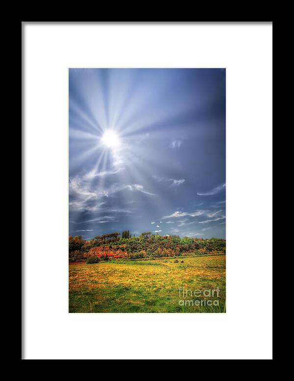 Roman Land Framed Print featuring the photograph The Roman Land by Stefano Senise