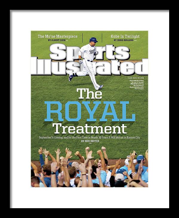 Magazine Cover Framed Print featuring the photograph The Royal Treatment Sports Illustrated Cover by Sports Illustrated