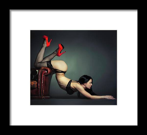 Girl Framed Print featuring the photograph The Scorpion Queen by Bal�zs Bokor