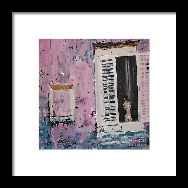 Architectural Painting Framed Print featuring the painting The Seductress by Denise Morgan