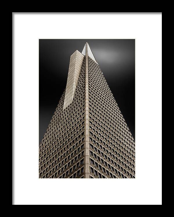 Pyramid; Buildings; Skyscapes; Fachades Framed Print featuring the photograph The Spine (la Espina Dorsal) by Jois Domont ( J.l.g.)