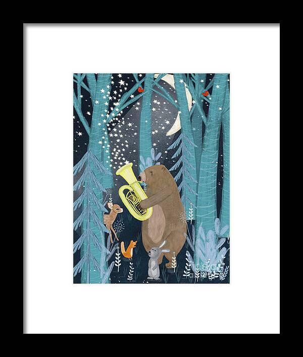 Childrens Framed Print featuring the painting The Star Maker by Bri Buckley