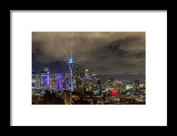 Seattle Framed Print featuring the photograph The Star of Seattle by Bryan Xavier