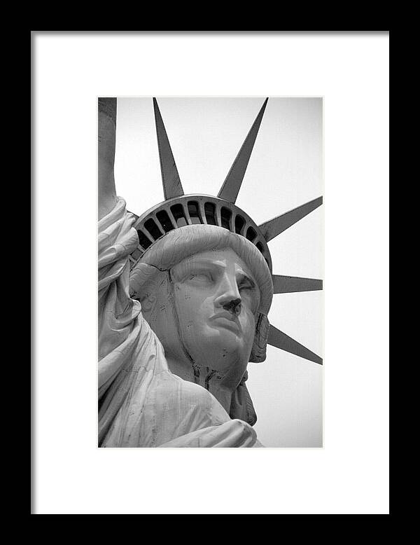 Statue Of Liberty Framed Print featuring the photograph The Statue Of Liberty As Seen From by New York Daily News Archive