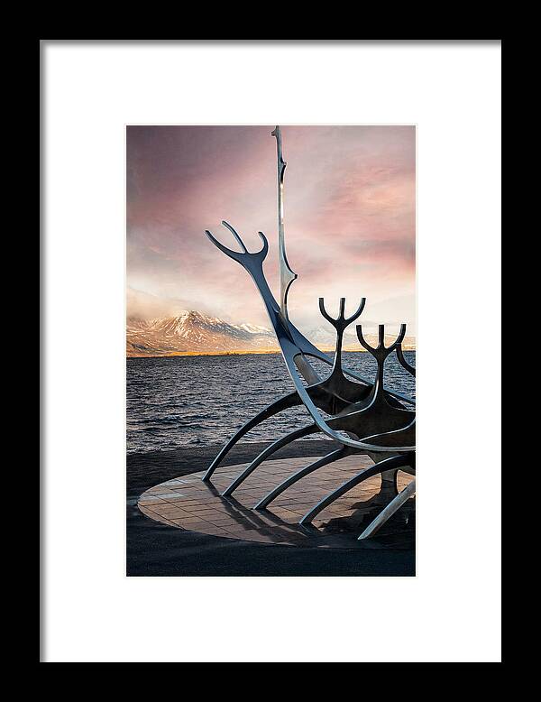 The Sun Voyager Framed Print featuring the photograph The Sun Voyager #1 by Kathryn McBride