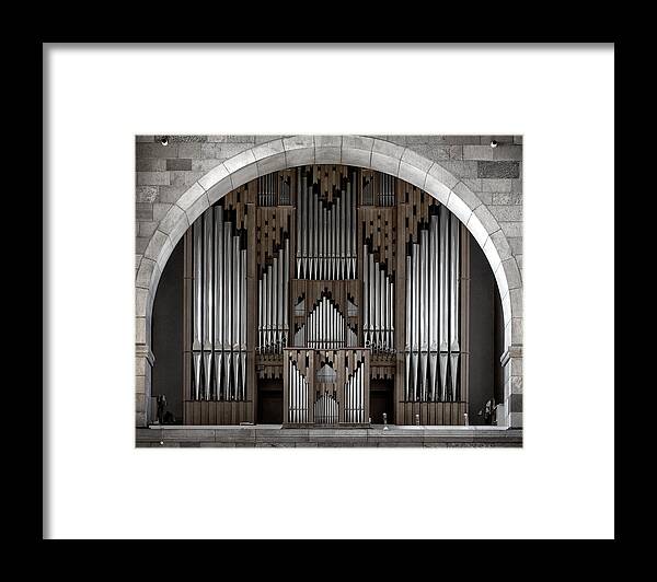 Church Framed Print featuring the photograph The Symmetry Of Music by Leif Lndal