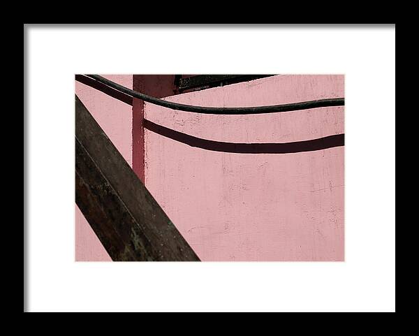 Pink Abstract Framed Print featuring the photograph The Tight Corner by Prakash Ghai