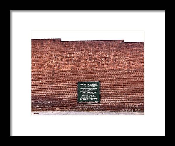 Tire Framed Print featuring the photograph The Tire Exchange by Flavia Westerwelle