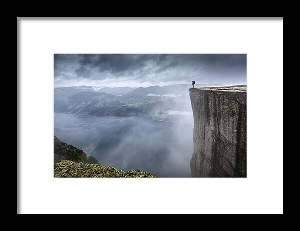 Norway Framed Print featuring the photograph The View by Dr. Nicholas Roemmelt