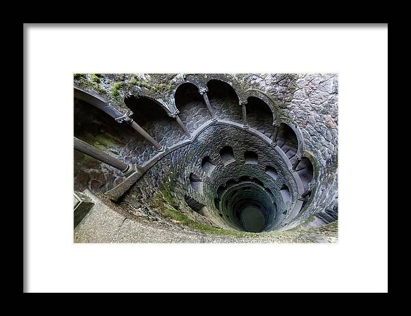 Quinta De Regalaira Framed Print featuring the photograph The Well of initiation by Micah Offman