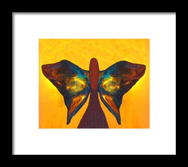 Angel Framed Print featuring the digital art The World Awaits by Artistic Mystic