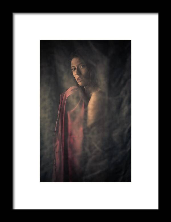 Nude Framed Print featuring the photograph Thea by Theo Decker