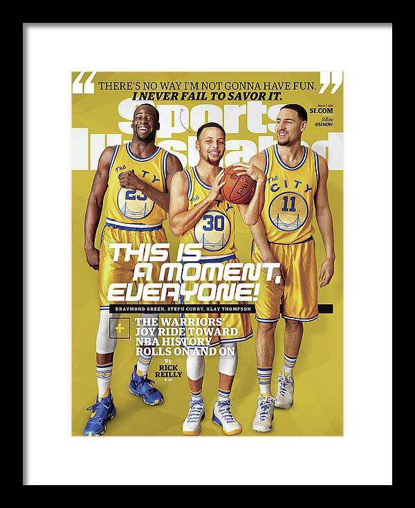Point Guard Framed Print featuring the photograph This Is A Moment, Everyone The Warriors Joy Ride Toward Nba Sports Illustrated Cover by Sports Illustrated