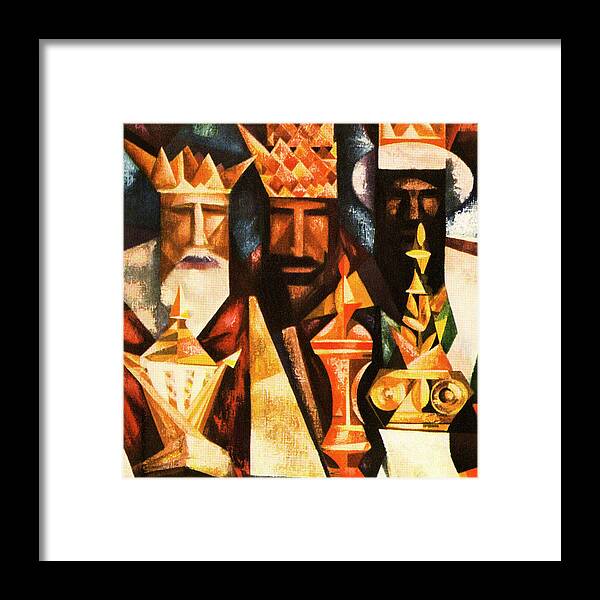Adult Framed Print featuring the drawing Three Kings by CSA Images