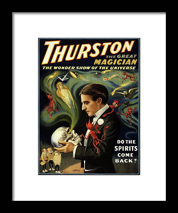 Magician Framed Print featuring the photograph Thurston The Great Magician by Doc Braham