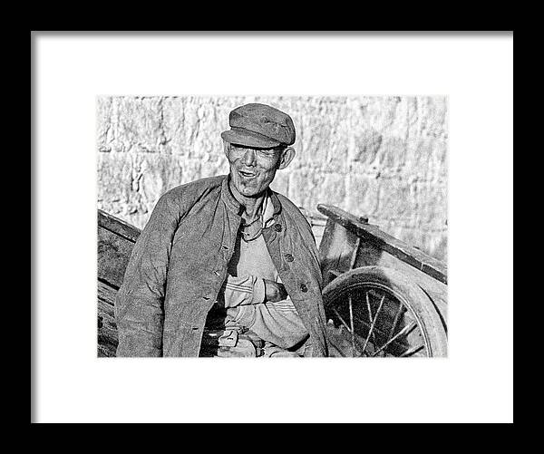 Tibet Peasant Framed Print featuring the photograph Tibetan peasant by Neil Pankler