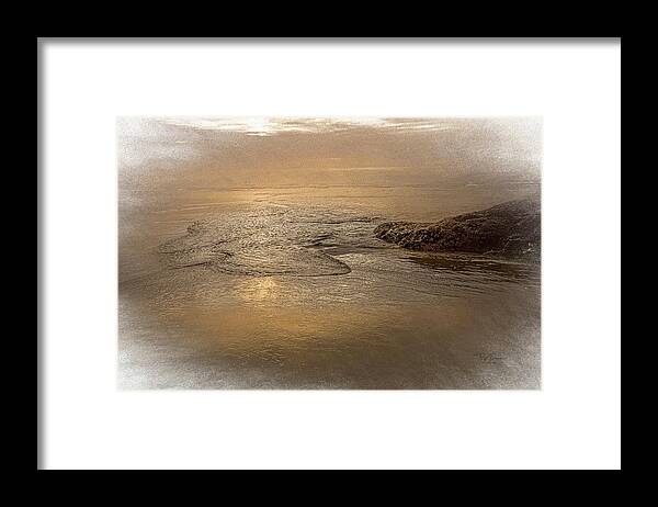 Introspective Framed Print featuring the photograph Tide Introspective by Bill Posner