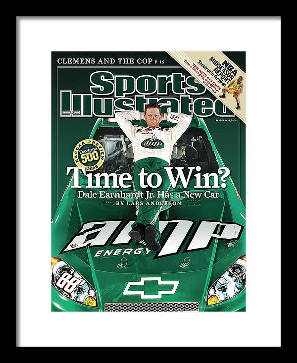 Magazine Cover Framed Print featuring the photograph Time To Win Dale Earnhardt Jr. Has A New Car, 2008 Nascar Sports Illustrated Cover by Sports Illustrated
