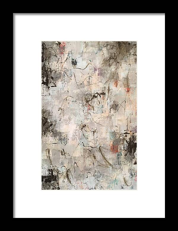 Abstractart Framed Print featuring the painting Timeless by Suzzanna Frank