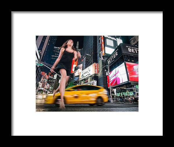 Street Lamps Framed Print featuring the photograph Times Running by David Krischke
