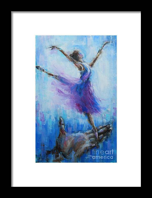 Dance Framed Print featuring the painting Tiny Dancer by Dan Campbell