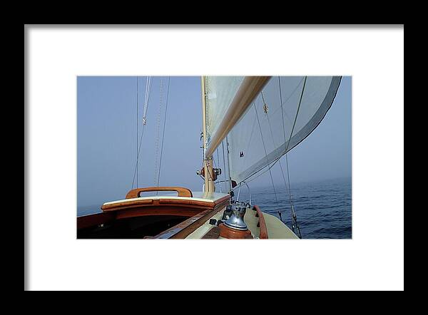 Sailing Framed Print featuring the photograph Tip Toe by Fred Bailey