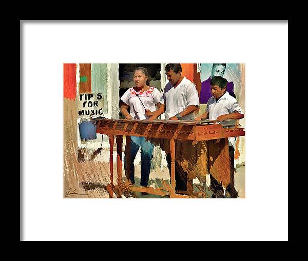 Music Framed Print featuring the photograph Tips For Music by GW Mireles