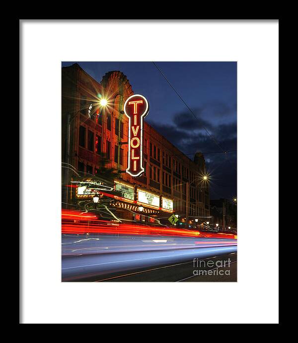Loop Framed Print featuring the photograph Tivoli theater in the Loop St Louis by Garry McMichael