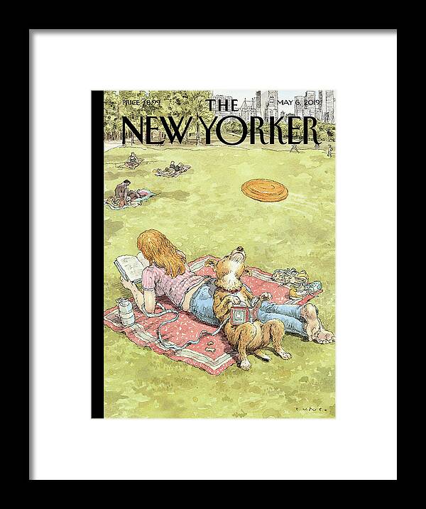 To Fetch Or Not To Fetch Framed Print featuring the painting To Fetch or Not to Fetch by John Cuneo