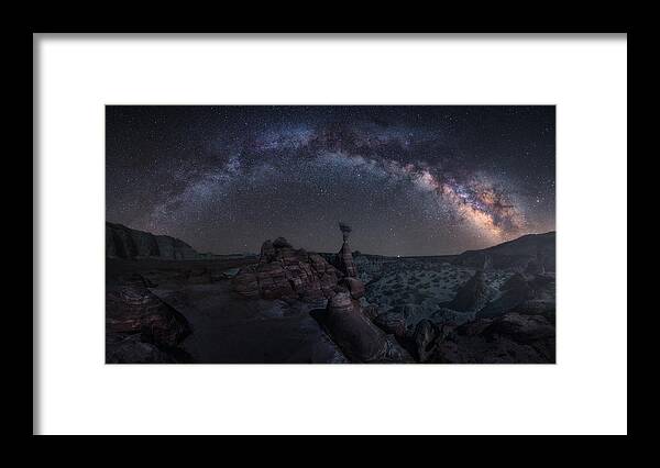 Utah Framed Print featuring the photograph Toadstool Night by Carlos F. Turienzo