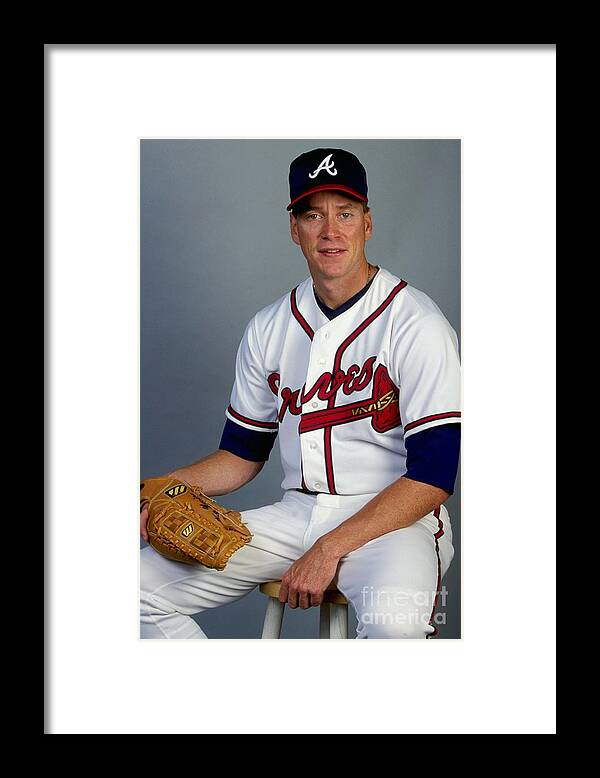 Media Day Framed Print featuring the photograph Tom Glavine 47 by Andy Lyons
