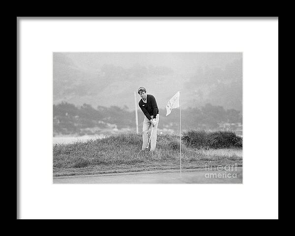 Putting Green Framed Print featuring the photograph Tom Watson Putting From The Rough by Bettmann