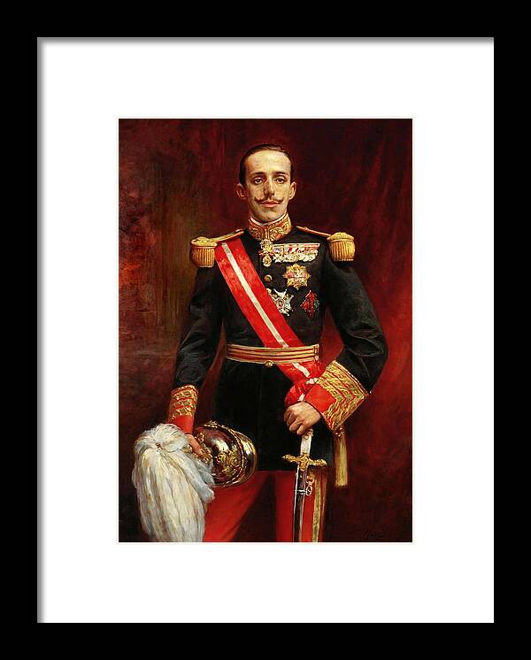 Alfonso Xiii Of Spain Framed Print featuring the painting Tomas Martin y Rebello / 'Alfonso XIII of Spain', 1915, Oleo sobre lienzo. TOMAS MARTIN Y REGELLO. by Tomas Martin y Rebello -20th cent -