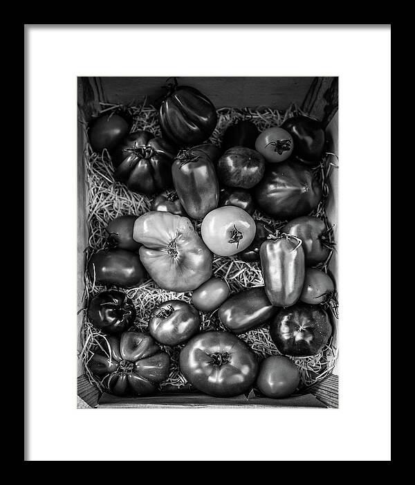 Tomatoes Framed Print featuring the photograph Tomatoes At The French Market by Georgia Clare